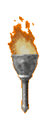 Olympic touch burning